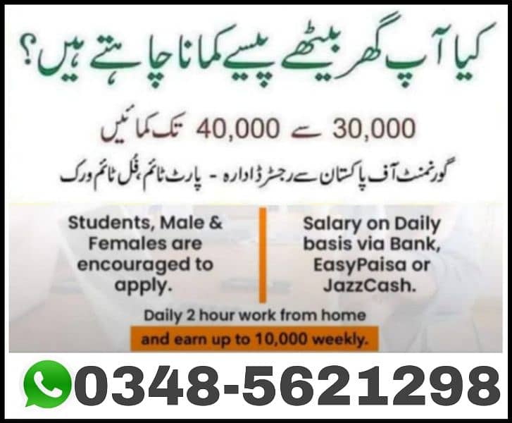 online earning jobs offered 0