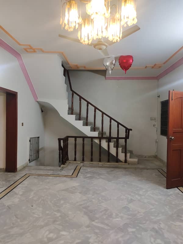 Beautiful Upper Portion Available For Rent In G-11 Islamabad At Big Street 2 Bedrooms With Bathrooms Drawing Dining TV Lounge Car Porch All Miters Separate And Water 8