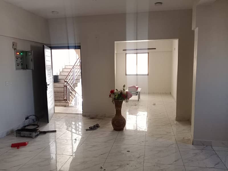 FOR RENT 3RD FLOOR (CORNER) FLAT, WITHOUT LIFT, IN KINGS COTTAGES PH-II BLOCK-7 GULISTAN-E-JAUHAR 2
