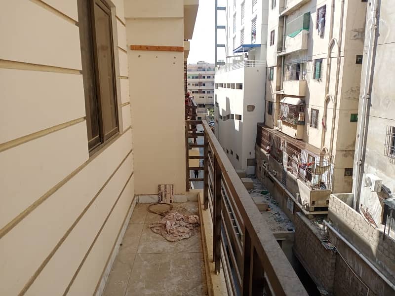 FOR RENT 3RD FLOOR (CORNER) FLAT, WITHOUT LIFT, IN KINGS COTTAGES PH-II BLOCK-7 GULISTAN-E-JAUHAR 12