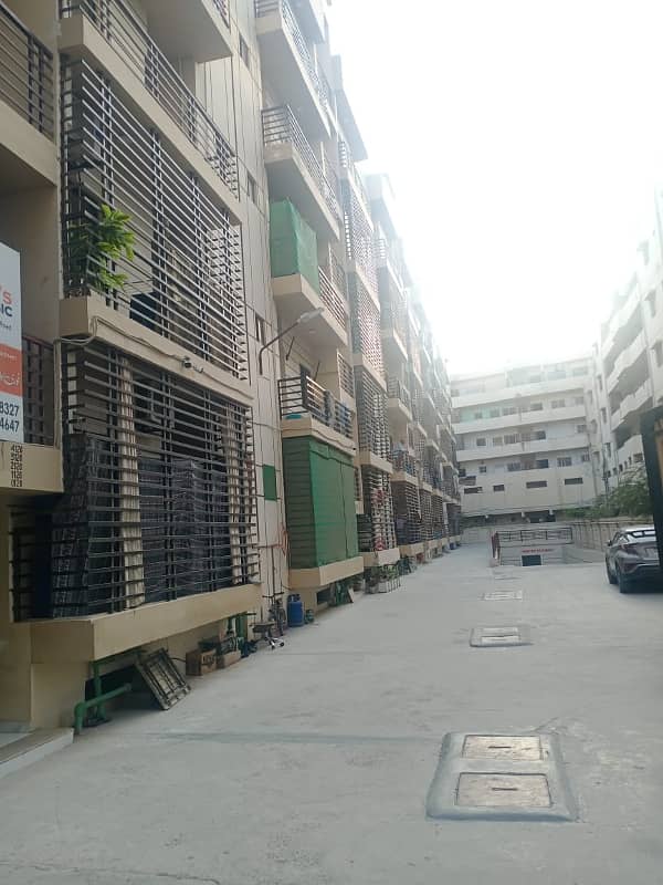 FOR RENT 3RD FLOOR (CORNER) FLAT, WITHOUT LIFT, IN KINGS COTTAGES PH-II BLOCK-7 GULISTAN-E-JAUHAR 28