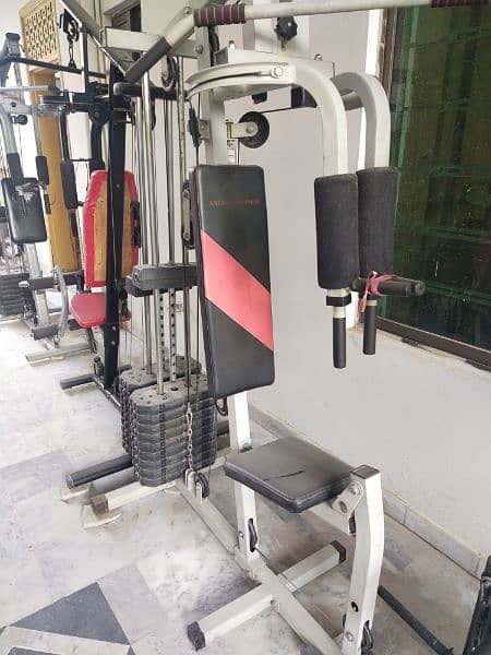 home gym multi station weight lifting machine butter fly chest machine 7