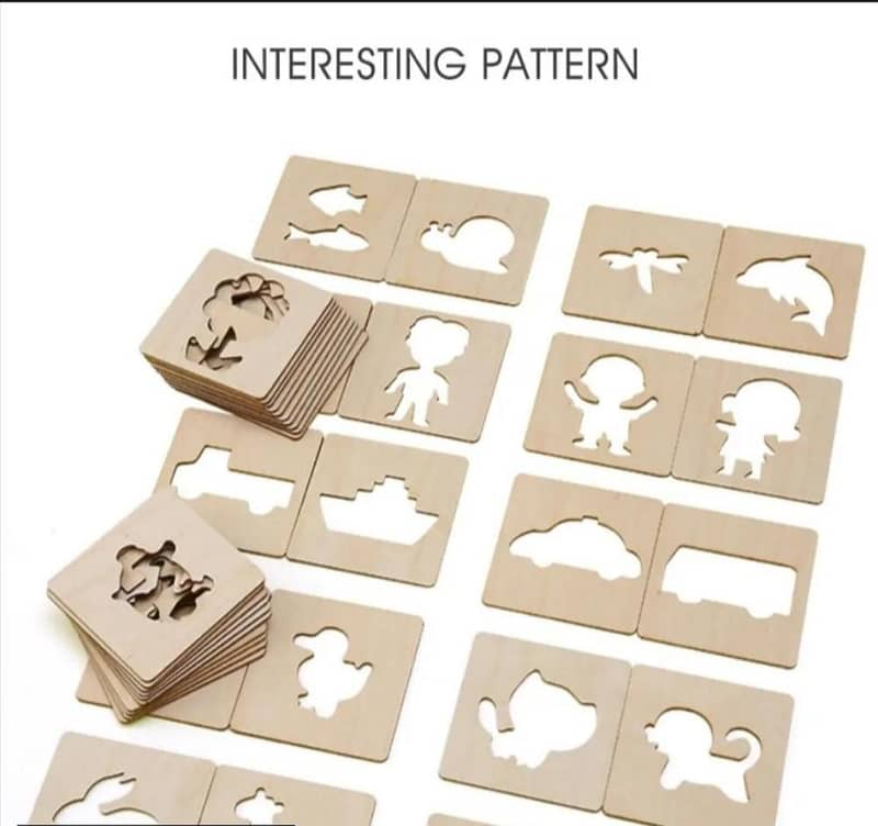 Wooden Drawing Boards for kids 8 Pcs 1