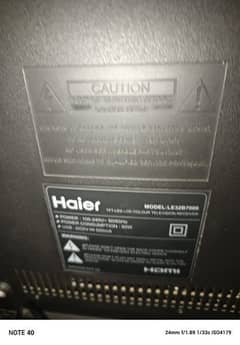 haier 32' led for sale good condation only cable plug issue baki subok