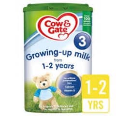 Cow&Gate Milk 1 to 2 years Feeding Food Child kid