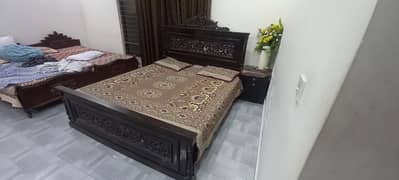 Wood bed , dressing , side table