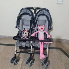Imported Double Pram for Baby