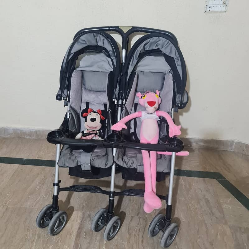 Imported Double Pram for Baby 0