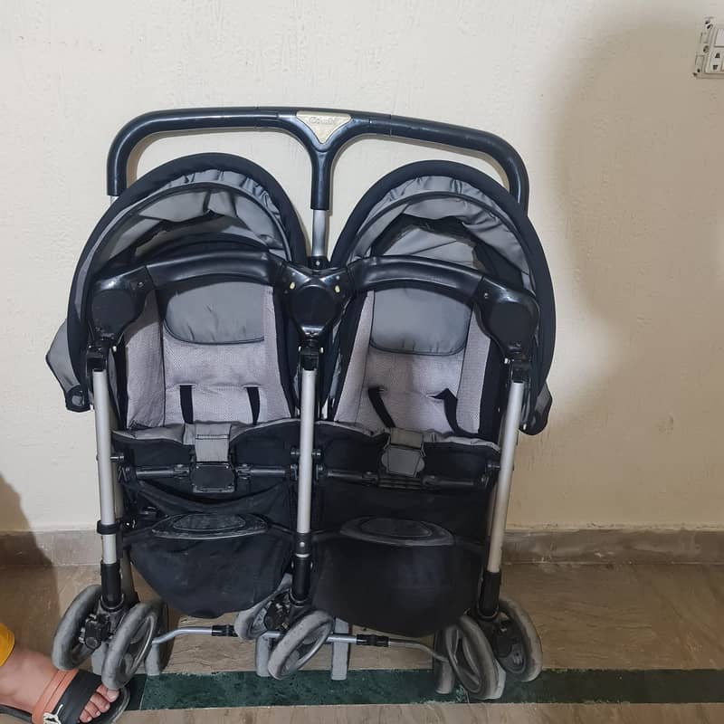 Imported Double Pram for Baby 6
