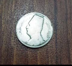 Egypt 5 Milliemes dated 1929 ( 95 years old coin )