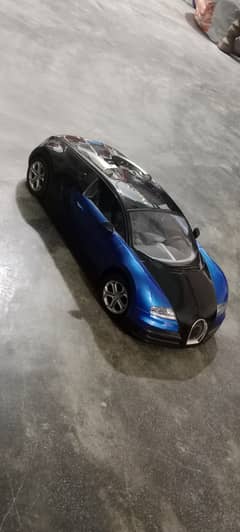 Car Bugatti blue and black