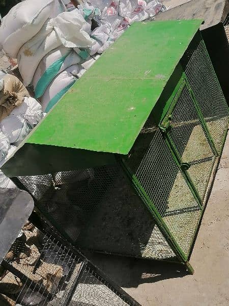 pinjra/pet house/cat cage/bird cage/iron cage/2 portion cage 2