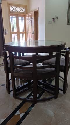 Dining Table Wood for 4 Persons