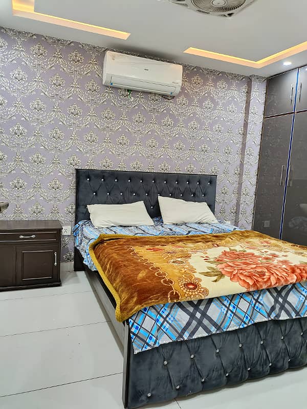 One bed luxury full furnished apartment available for rent in Bahria town Lahore 9
