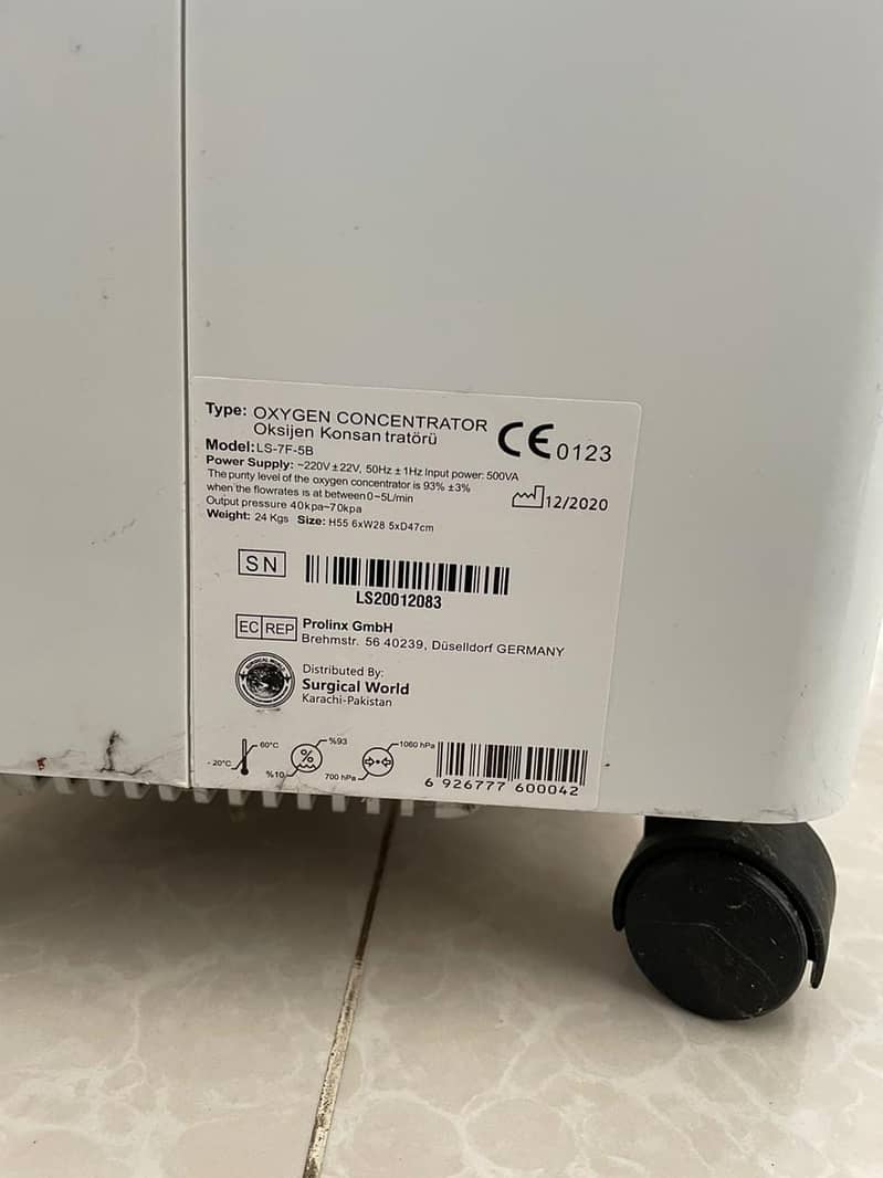 Oxygen concentrator 6