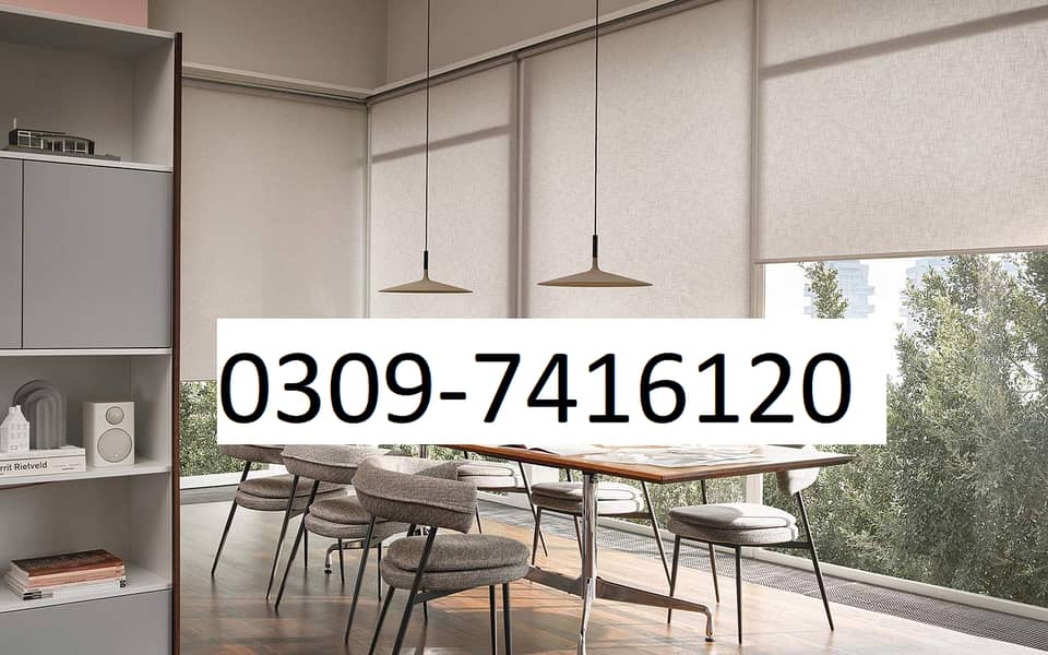 Blackout roller blinds window blinds curtains 4 Homes and Offices 0