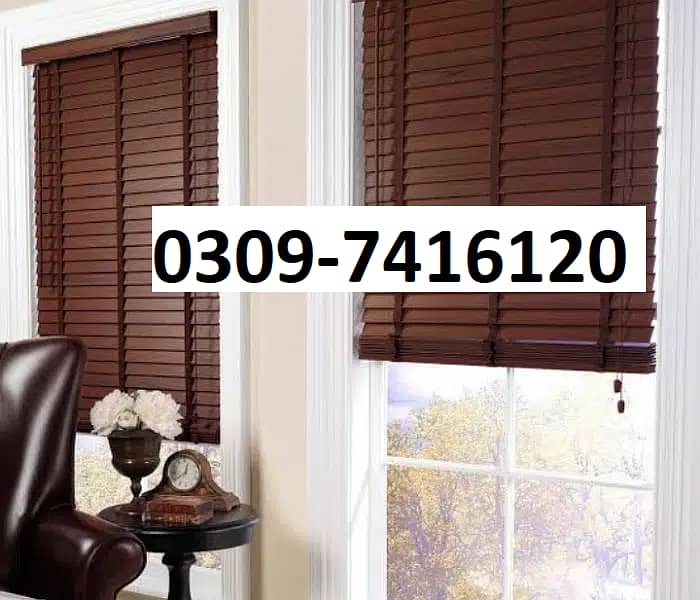 Wooden Blinds, Roller blinds, mini blinds best quality cheap rate 9