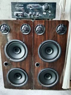 speaker box dabal 8 inch Toyota woofer speaker with amplifier
