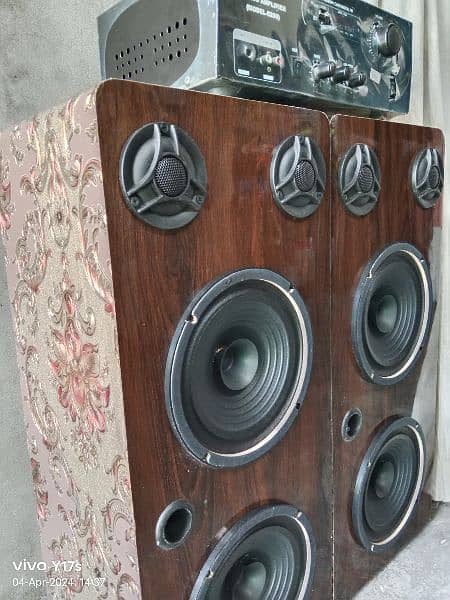speaker box dabal 8 inch Toyota woofer speaker with amplifier 1
