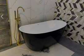 free standing bathtubs in black and blue color on sale