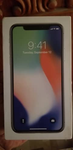 New iPhone X 256 gb White Just Box Open Non PTA