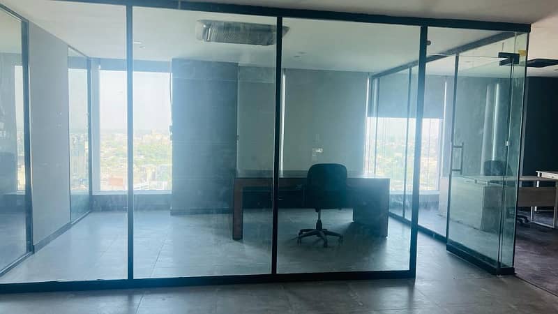 4000 SFT Well Semi Furnished Corporate Office For Rent At Main Boulevard Gulberg 6