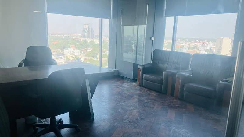 4000 SFT Well Semi Furnished Corporate Office For Rent At Main Boulevard Gulberg 7