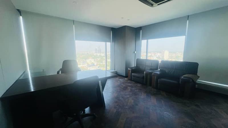 4000 SFT Well Semi Furnished Corporate Office For Rent At Main Boulevard Gulberg 10