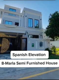 Brand New Spanish Elevation 8-Marla Semi Furnished House For sale LOS D-Block Bahria Orchard