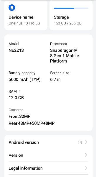 Oneplus 10 pro PTA approved 4