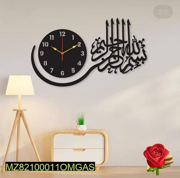 wall clock (mdf wood) free home delivery 0