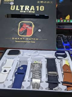 Ultra 10 Smartwatch With 10 Straps