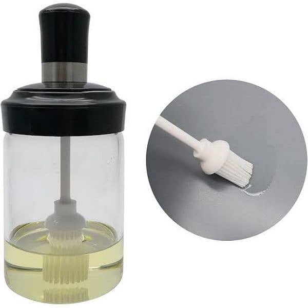 Oil Bottle with Silicone Brush 5