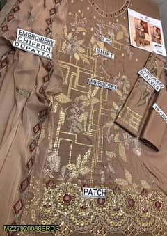 3 pcs Embroidered suite for sale 0