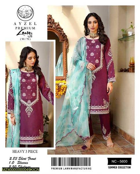 3 pcs Embroidered suite for sale 2