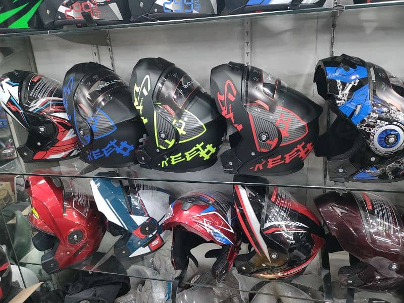 Helmets visior Gloves bikes parts Available 03135131994 jiekai studds 16