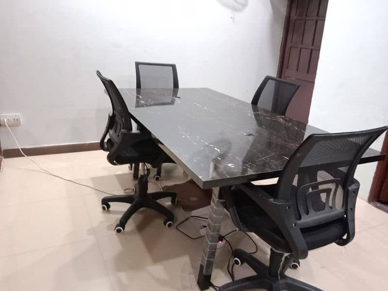Conference Table & chair table price 45 Thousand 4 Chair 0