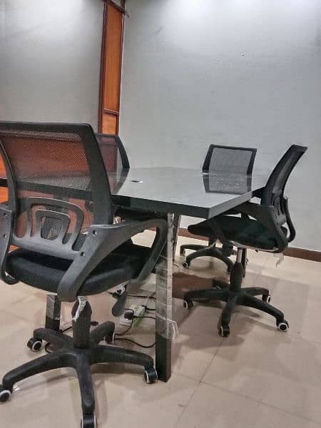 Conference Table & chair table price 45 Thousand 4 Chair 1