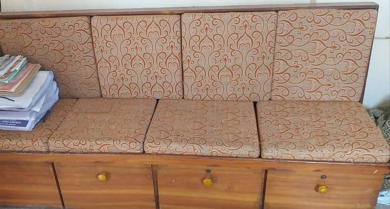 4 Seater Sofa Seti with Cabinets For Sell. 1