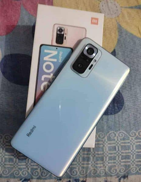redmi Note 10 4gb 128gb with  box charger rs 23k contact 03017662935 1
