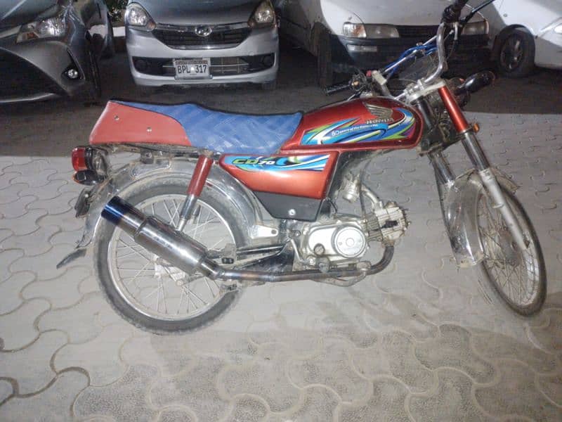Honda CD70 for sale with exhaust and fire kit 1