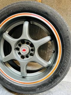 Low profile Rims 17 inches England made with free tyres