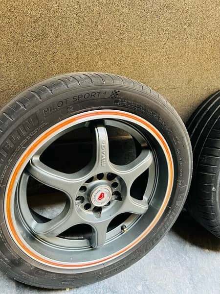 Low profile Rims 17 inches England made with free tyres 4