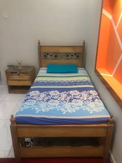 Single Bed with side table