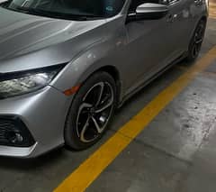 civic x 18 inch rims with tyres