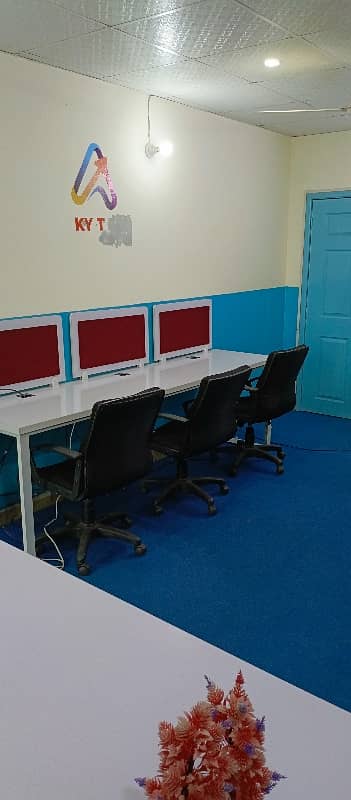 Fully Furnished Office Abailable In barkat Market Garden Town 2