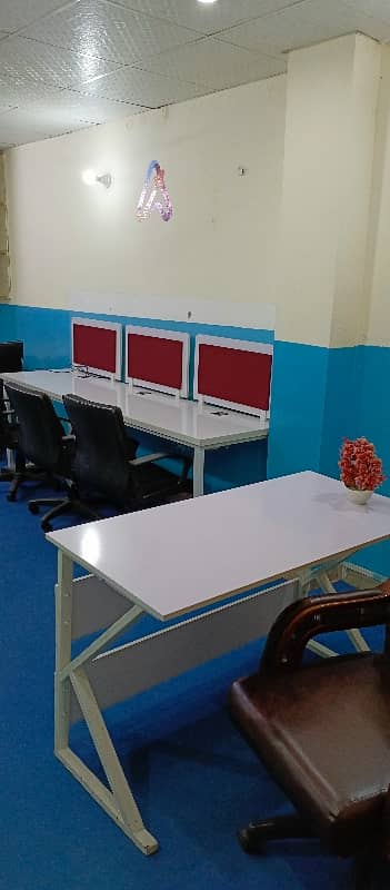 Fully Furnished Office Abailable In barkat Market Garden Town 3