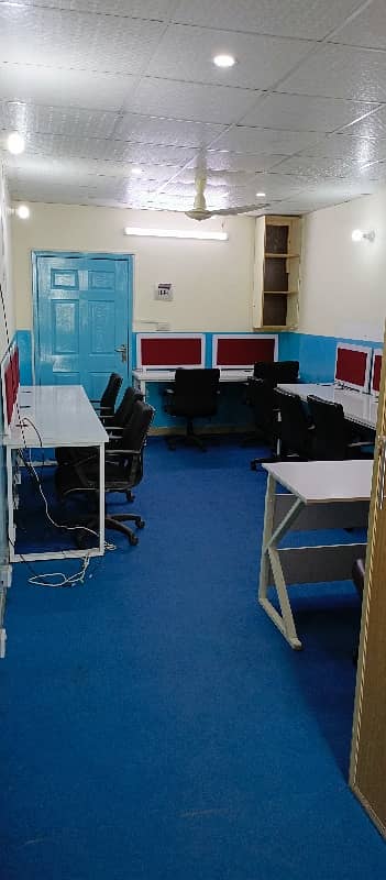 Fully Furnished Office Abailable In barkat Market Garden Town 5