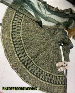 3 pcs  Women's
•  stitched Katan silk stem print suit