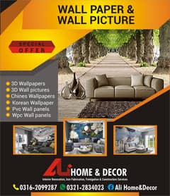 3D wall papers/wall picture/glass papers/Office Wallpaper/Customized 0